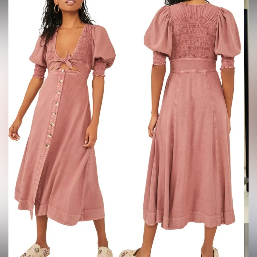 Free People String of Hearts Cutout Maxi Dress